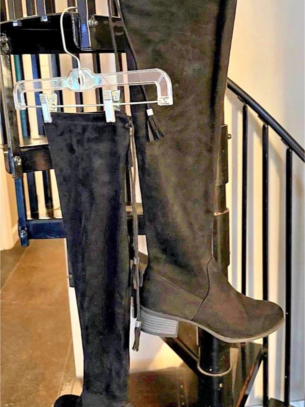 Madden Girl Prissley Over-The-Knee Boots Black US 7.5